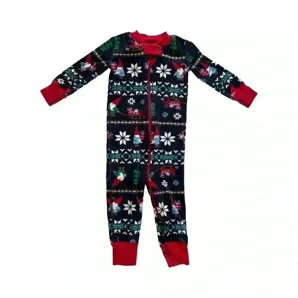 Hanna Andersson Other - Hanna Andersson Christmas Reindeer Zip Sleeper 12/18M